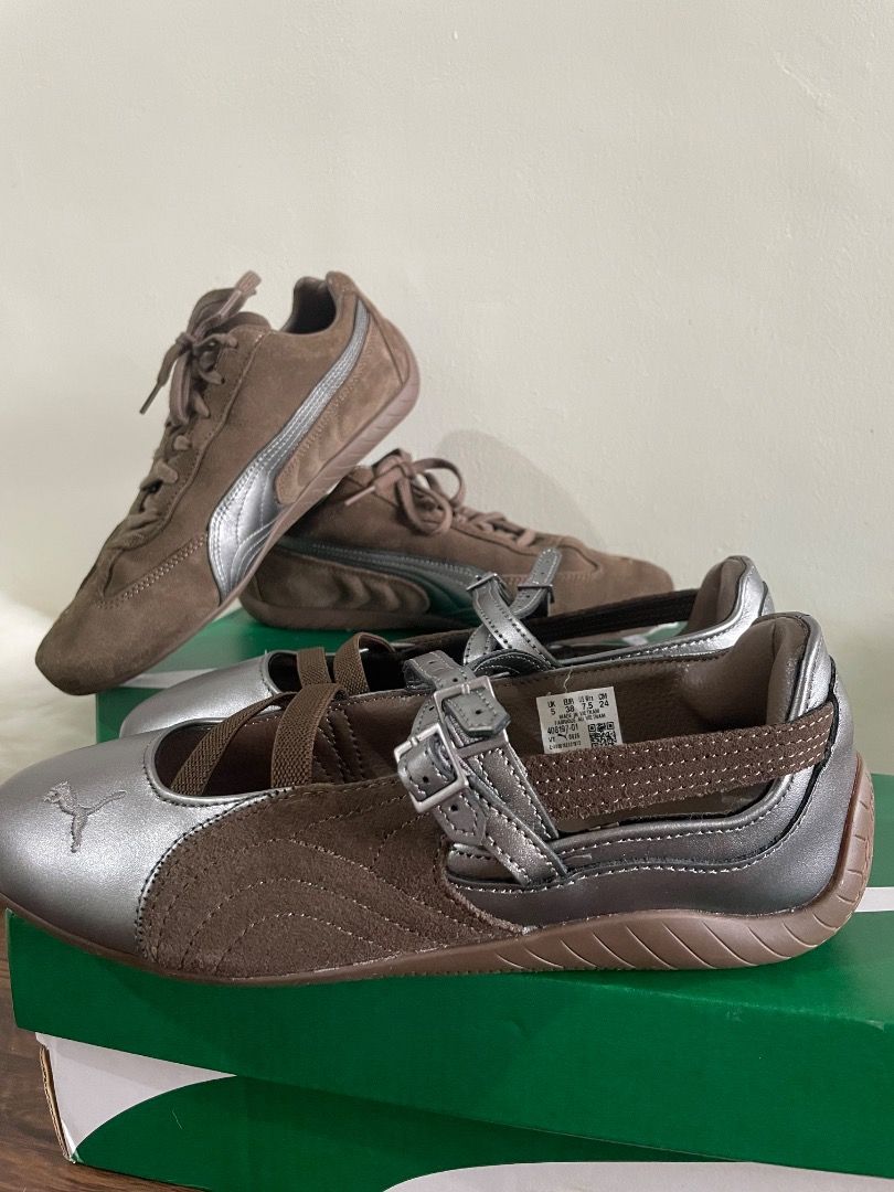 Puma ballet shoes (Category: Sneakers) located in Quezon City. Submitted by jeshagalar22763 (Listing ID 1462497861, Image 2). Description: Hello, Selling this brand new Puma Lux Chocolate Gum ballet shoes. RFS: too small, can be swap for a bigger size. SRP / No Mark Up.