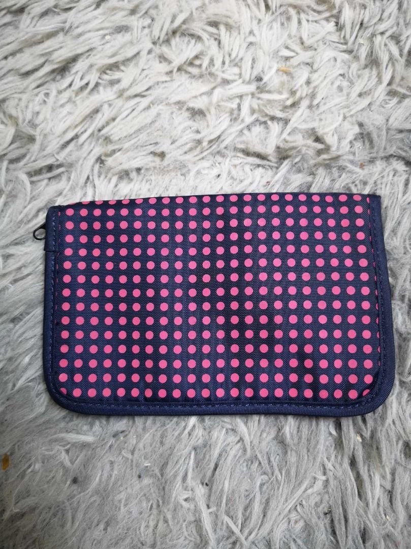 Purple Polka Dotted Zipper Closure Holder (Category: Wallets & Card holders) located in Santa Cruz. Submitted by jmy_surplus.2 (Listing ID 1462670551, Image 1). Description: Size ; L- 4.3 W - 7 Color ; Purple Type ; Card Holder Brand ; No brand Material ; Nylon Style ; Zip Around Closure Card Holder Wallet LR 129 JMY 1 Batch #221.