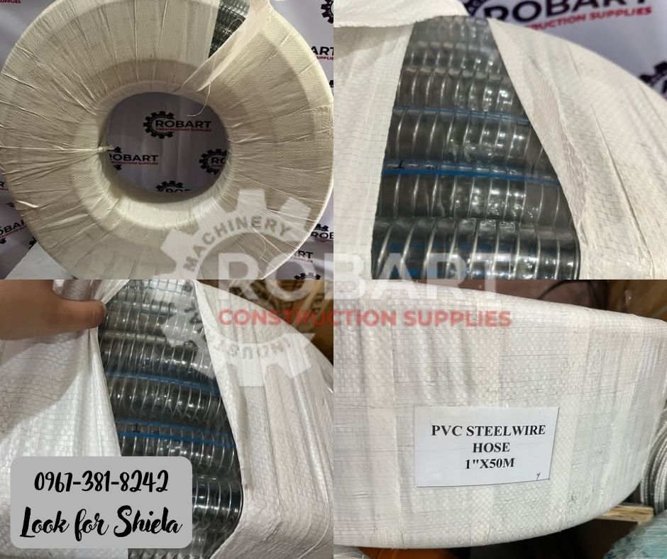 Pvc Wire Braided Hose (Category: Construction Tools & Equipment) located in Manila. Submitted by robartconst1113 (Listing ID 1462555863, Image 1). Description: Pvc Wire Braided Hose Size: 1" 𝑹𝑶𝑩𝑨𝑹𝑻 𝑪𝑶𝑵𝑺𝑻𝑹𝑼𝑪𝑻𝑰𝑶𝑵 𝑺𝑼𝑷𝑷𝑳𝑰𝑬𝑺 Office Address: 1405 Yuseco St. Sta Cruz Manila SEND US MESSAGE FOR INQUIRIES ‼️ ‼️ Call: 096****** / 096****** Vibr - (096******) Landline: (𝟩𝟩𝟦𝟨-𝟨𝟤𝟦𝟪) / (𝟩𝟢𝟢𝟤-𝟤𝟪𝟩𝟤) / (𝟩𝟤𝟣𝟨-𝟩𝟨𝟢𝟧)