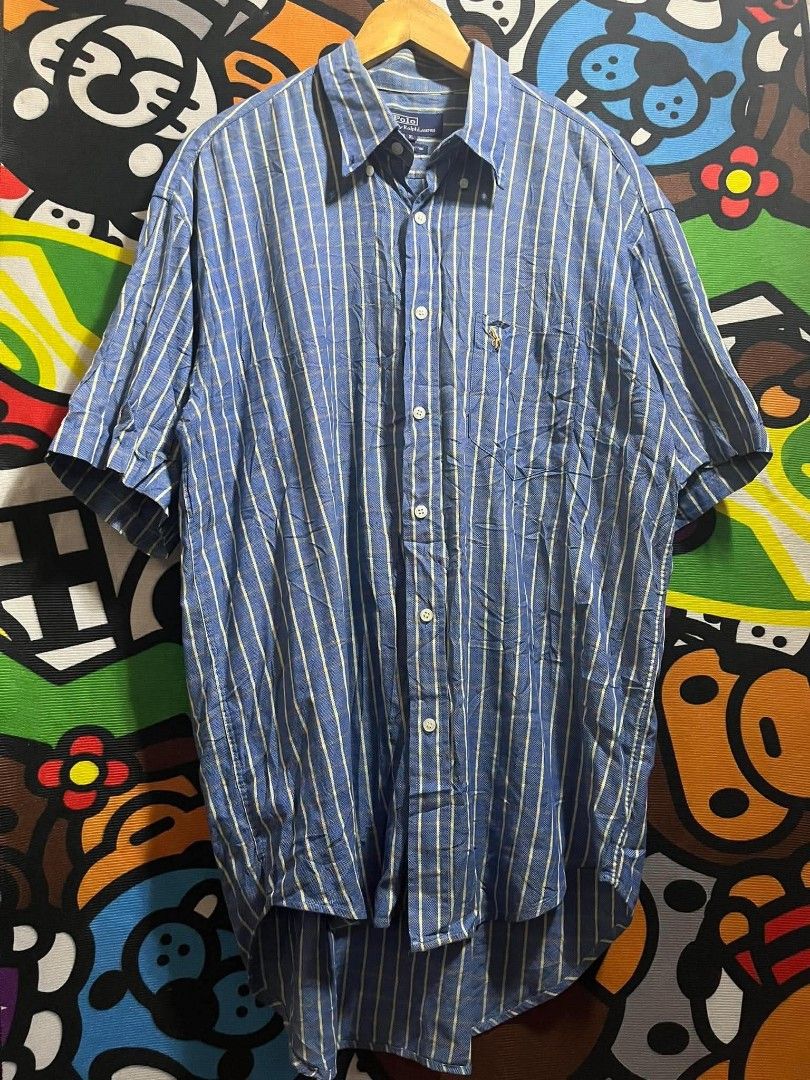 Ralph Lauren (Category: Tshirts & Polo Shirts ) located in Taguig. Submitted by bimbyanche19839 (Listing ID 1462609301, Image 1). Description: Ralph Lauren Polo Short Sleeve Size: Xlarge Width: 25 Length: 31front 36back Color Rate: 9.5/10 Good Condition No flaws 🏷️350php plus ship 📍Taguig Location.