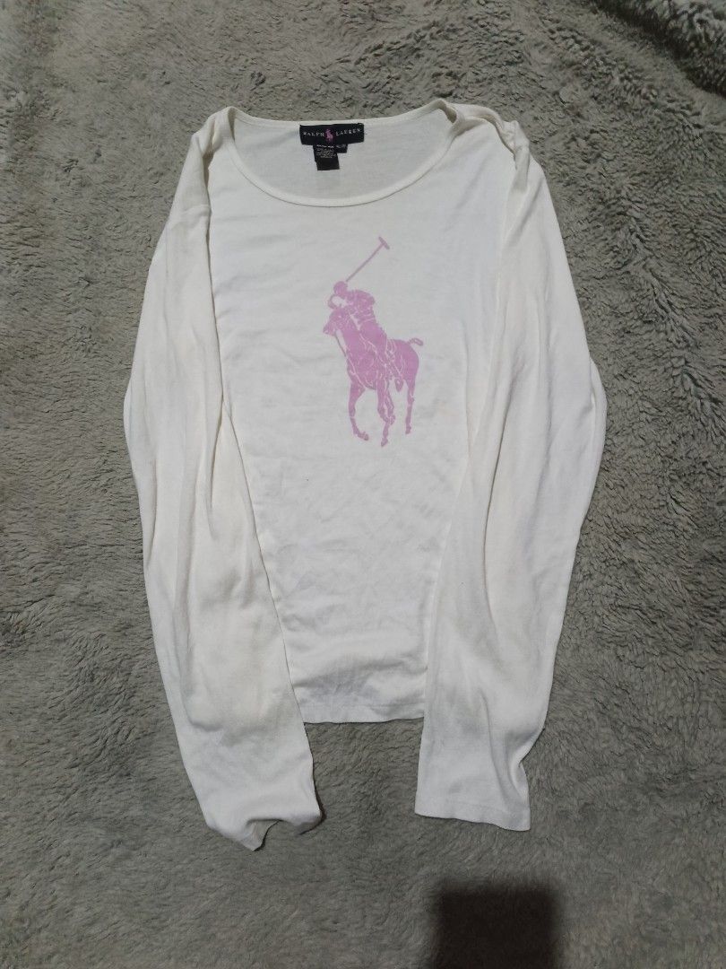Ralph Lauren Big Logo Longsleeve (Category: Longsleeves) located in Manila. Submitted by vyre.archive (Listing ID 1462634061, Image 1). Description: need wash 21/26.