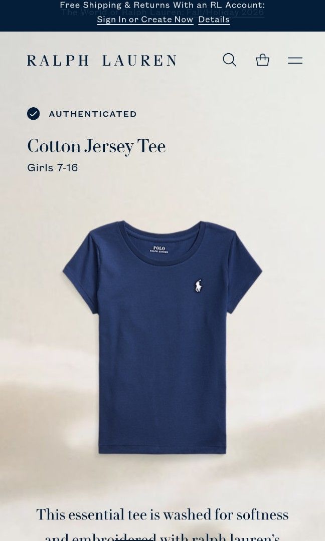 Ralph Lauren blue t shirt with qr code (Category: Shirts) located in San Pedro. Submitted by thriftersthrift (Listing ID 1462451947, Image 1). Description: Width(inches) :16.5 Length(inches) :23 Good condition Already wash Color rate : 9.5 /10 🌵ALL ITEMS ARE FROM UKAY BALE SO MANAGE YOUR EXPECTATION 🌵 ASK SELLER FOR MORE INFORMATION COLOR MAY CHANGE TRU LIGHTING.