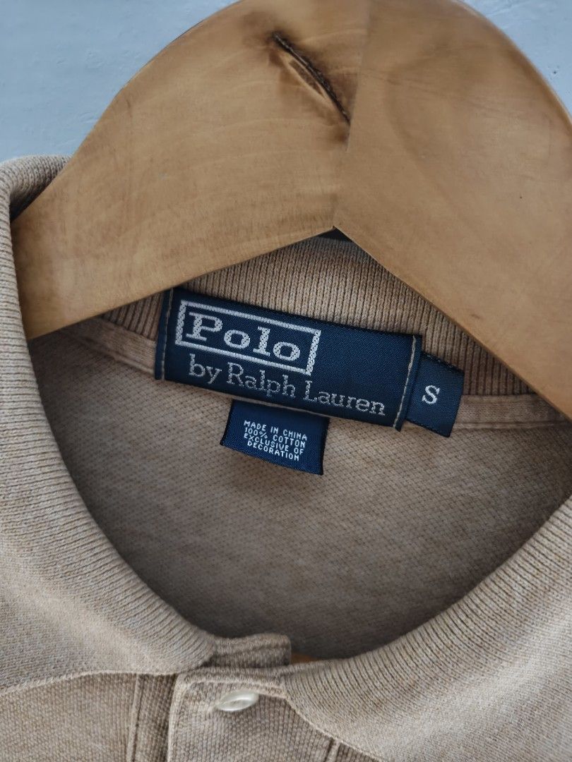 RALPH LAUREN POLO SHIRT (Category: Tshirts & Polo Shirts ) located in Tacloban City. Submitted by tactripp (Listing ID 1462458702, Image 2). Description: Auth/Orig "Sand Brown" actual color Size M on tag W - 19 L - 30/31Back Excellent No issue.