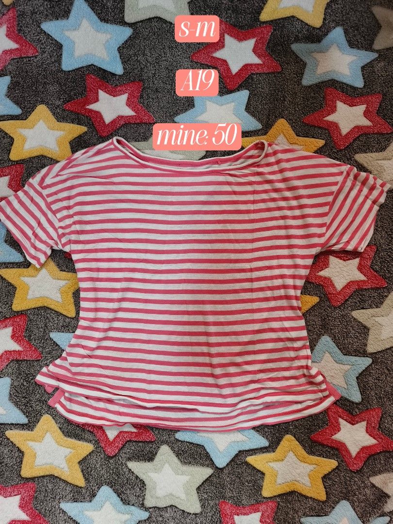 Red & White Striped Wide-Neck Top (Category: Tshirts & Polo Shirts ) located in Cebu City. Submitted by straw.berry.milk.24 (Listing ID 1462648101, Image 1). Description: - Cute pink and white striped t-shirt - Short sleeves for a cool feel - Relaxed fit for ultimate comfort - Made with soft, breathable material - Ideal for your everyday casual outfits.