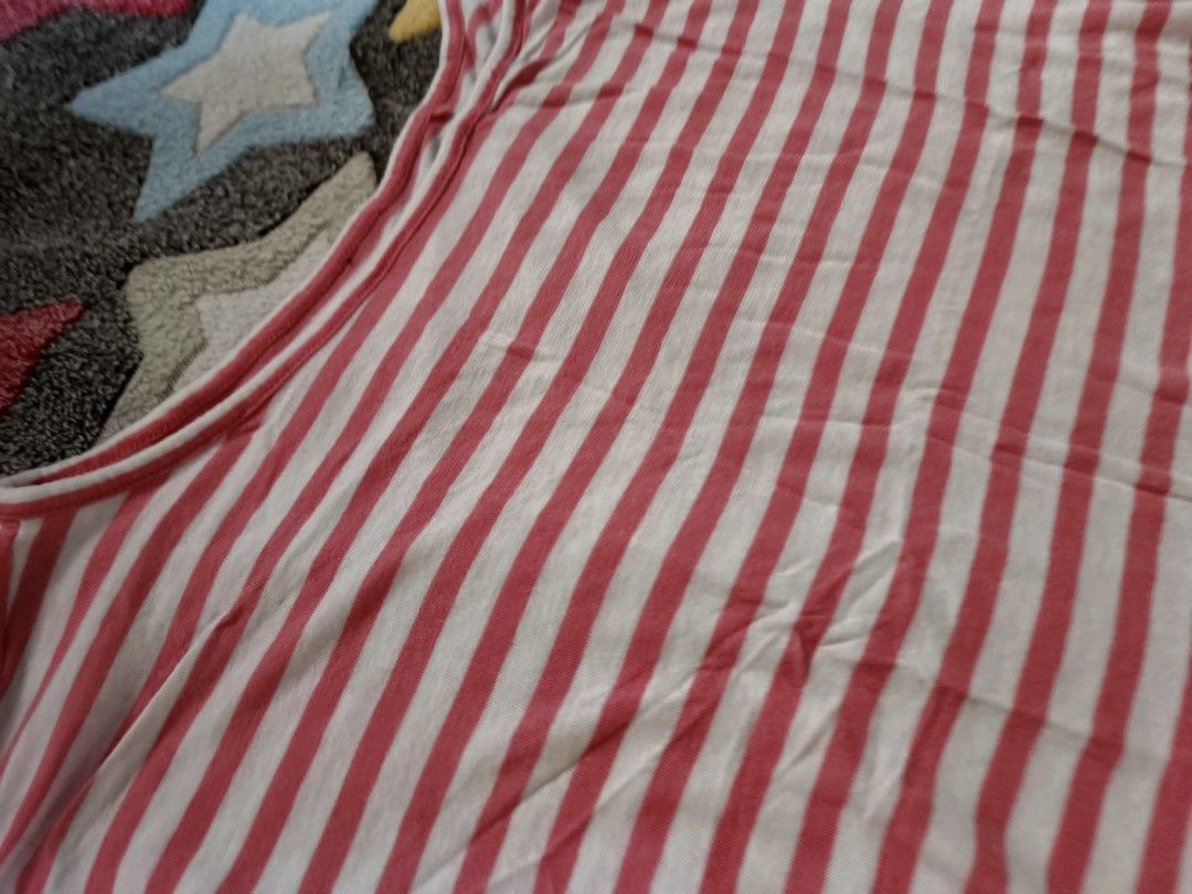 Red & White Striped Wide-Neck Top (Category: Tshirts & Polo Shirts ) located in Cebu City. Submitted by straw.berry.milk.24 (Listing ID 1462648101, Image 2). Description: - Cute pink and white striped t-shirt - Short sleeves for a cool feel - Relaxed fit for ultimate comfort - Made with soft, breathable material - Ideal for your everyday casual outfits.