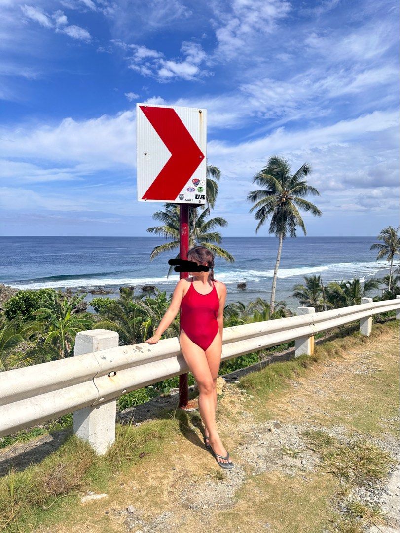 Red Backless One-Piece Swimsuit (Medium) (Category: Bikinis & Swimsuits) located in Manila. Submitted by dealhavenph (Listing ID 1462588270, Image 1). Description: - Vibrant red one-piece swimsuit - Flattering high-cut leg design - Ideal for swimming, surfing, and beach lounging - Comfortable and stylish for any occasion - Makes for great vacation or beach day wear - Designed to look amazing in photos - Used once, bought in Siargao for 1,200 .