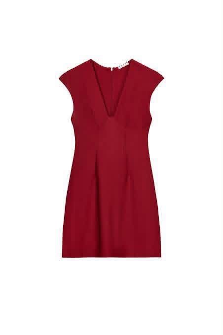 Red V-Neck Cap Sleeve Mini Dress (Category: Dresses) located in Pasacao. Submitted by eommacollections_ (Listing ID 1462537742, Image 1). Description: - Cute red mini dress - V-neckline with cap sleeves - Flattering fit and flare silhouette - Perfect for parties or a night out - Versatile: easy to dress up or down.
