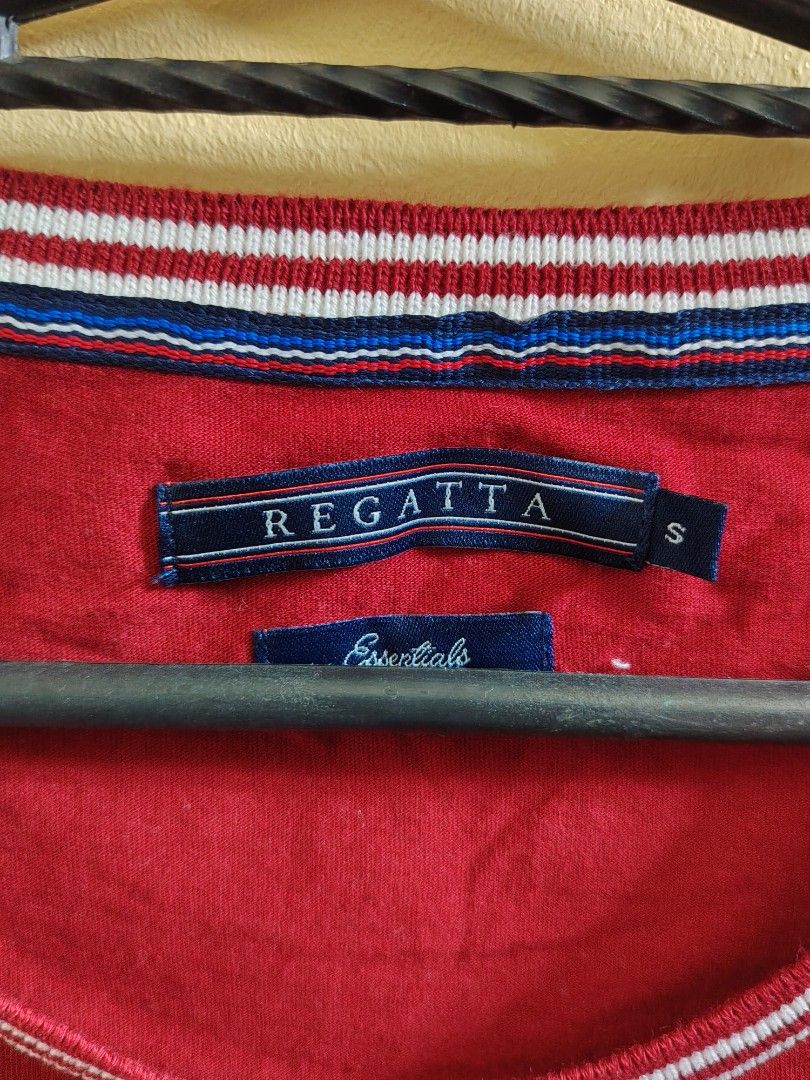 'REGATTA' Red Crew Neck T-shirt (Category: Shirts) located in Quezon City. Submitted by flutter.prism10 (Listing ID 1462665751, Image 3). Description: Length: 25" Waist Width: 16" Sleeve: 7" Shoulder: 18".