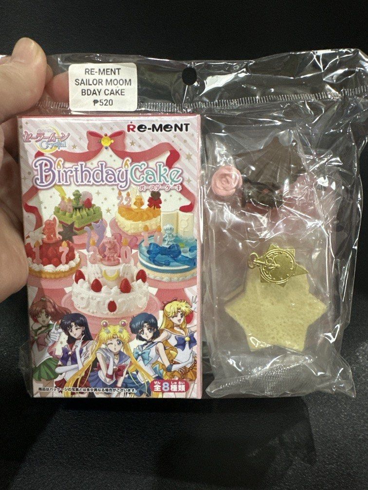 RE-MENT (Sailor Moon) Birthday Cake (Category: Figurines & Statues) located in Manila. Submitted by krystalchewey_ (Listing ID 1462540856, Image 1). Description: Bnew Actual Photo Posted 520php OPEN BOX COMPLETE.