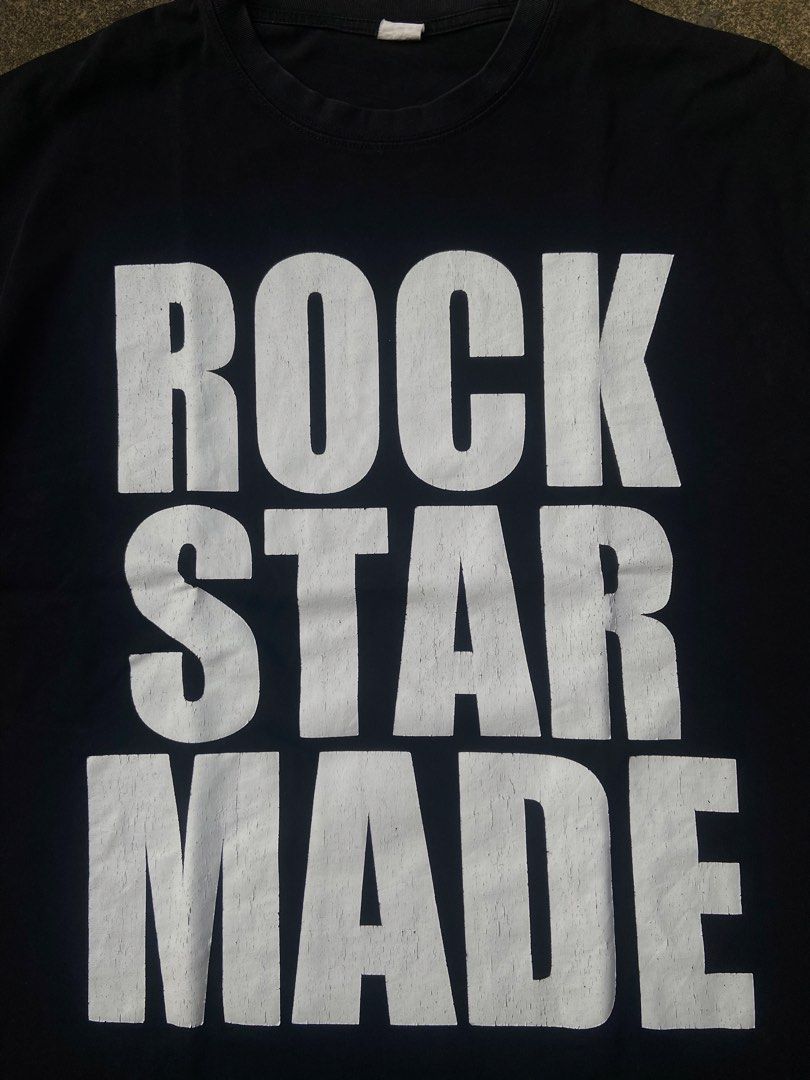 ROCKSTARMADE TEE (Category: Tshirts & Polo Shirts ) located in El Salvador. Submitted by 00jiroo00 (Listing ID 1462443185, Image 2). Description: ROCKSTARMADE TEE Model height 5’8 Dimensions: W - 22 L - 26 Details: good condition must have signs of usage crackprints minimal discoloration Condition: 8.5/10 Color rate: 8.5/10 Swipe for more details… 📩 ₱200 📌 Before You Buy: 📃 Please read all item details carefully 📍 Payment-first policy applies