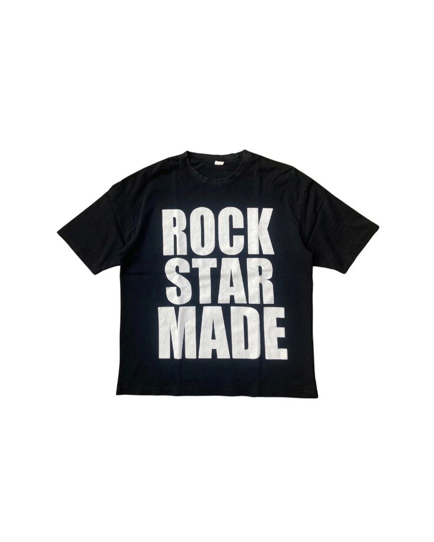 ROCKSTARMADE TEE (Category: Tshirts & Polo Shirts ) located in El Salvador. Submitted by 00jiroo00 (Listing ID 1462443185, Image 1). Description: ROCKSTARMADE TEE Model height 5’8 Dimensions: W - 22 L - 26 Details: good condition must have signs of usage crackprints minimal discoloration Condition: 8.5/10 Color rate: 8.5/10 Swipe for more details… 📩 ₱200 📌 Before You Buy: 📃 Please read all item details carefully 📍 Payment-first policy applies