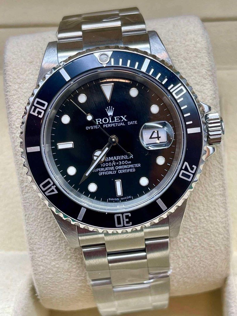 Rolex Submariner Date Automatic Black Dial Stainless Steel (Category: Luxury Watches) located in Manila. Submitted by watchesbyjamesdy (Listing ID 1462549952, Image 2). Description: - Rolex Submariner Date watch - Automatic movement - Black dial with date window - Stainless steel case and bracelet - Water resistant up to 300m (1000ft) - Officially certified chronometer - Ideal for diving and everyday wear.