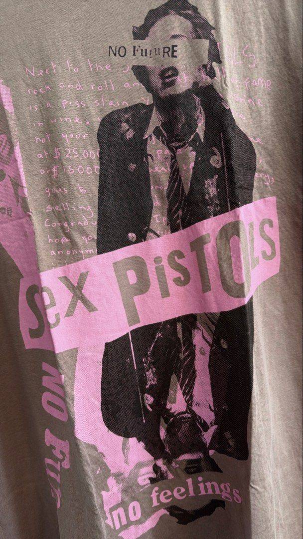 S3X PISTOLS (Category: Shirts) located in Cavite. Submitted by handpickedshirts (Listing ID 1462448372, Image 2). Description: New XS oversized, fits upto Med frames Approx L28in W22in laid flat No backprint.