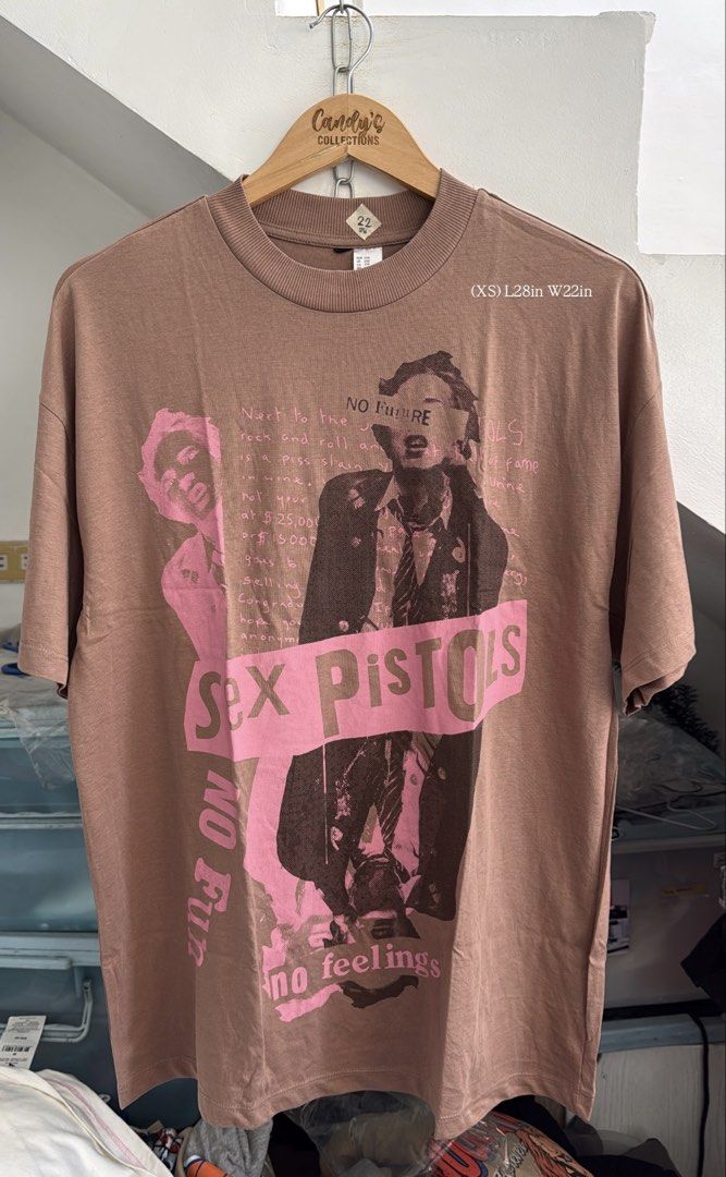 S3X PISTOLS (Category: Shirts) located in Cavite. Submitted by handpickedshirts (Listing ID 1462448372, Image 1). Description: New XS oversized, fits upto Med frames Approx L28in W22in laid flat No backprint.