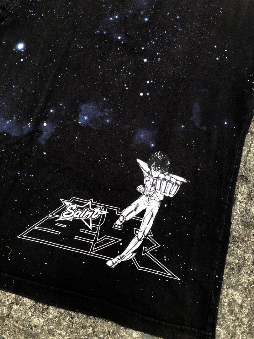 saint seiya (Category: Formal Shirts) located in Manila. Submitted by thrift_neo (Listing ID 1462610983, Image 2). Description: Saint Seiya hard tag size Xl on tag dimes 21x27.5 excellent conditin flawless.