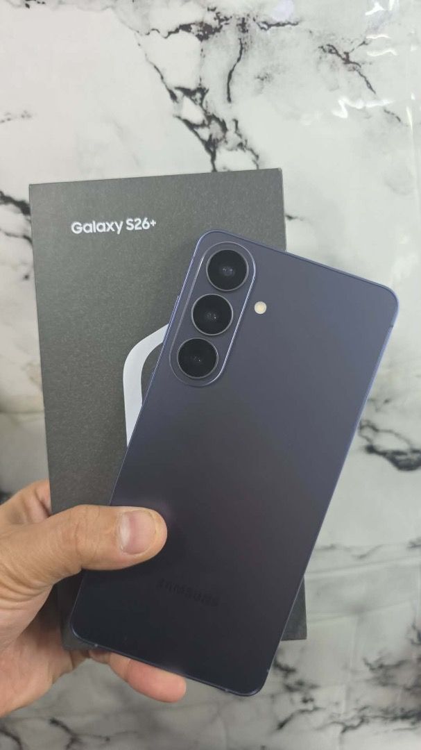 Samsung Galaxy S26 Plus 256GB Cobalt Violet (Category: Samsung) located in Pasig City. Submitted by samsungtolentinoph (Listing ID 1462580996, Image 1). Description: For sale only! **1 Month Only** Samsung Galaxy S26 Plus 5G 🏷️ Price list: 256GB - 38,990 pesos 🎨 Colors: Cobalt Violet (DM for availability) 📦 Package and Condition: Complete with Box | Good as new | No hidden issues | No history of repair 🔑 Key specs: Display: 6.7-inch Dynamic L