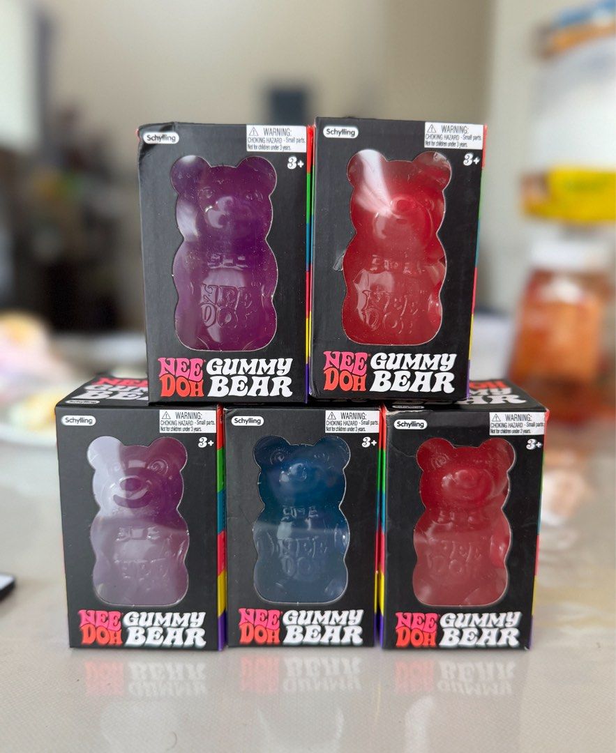 Schylling Nee Doh Gummy Bear (Pink Only) (Category: Kids Toys) located in Balingasag. Submitted by eivon.ecarg (Listing ID 1462445699, Image 1). Description: - Squishy, stretchy, and fun sensory toys - Includes original boxes - Ideal for fidgeting and stress relief.