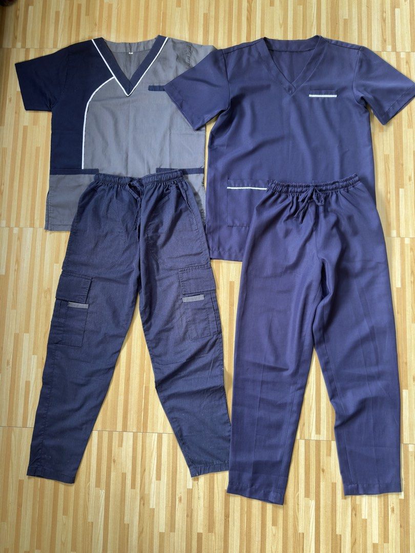 SCRUB SUITS - FOR SALE‼️ (Category: Formal Shirts) located in Molave. Submitted by seriousjay (Listing ID 1462609159, Image 1). Description: SCRUB SUITS - FOR SALE‼️ ⚠️Strictly pay first via Gcash -For medical workers and medical students ✳️BLUE GRAY SCRUB SUIT ₱300 Size: Xs - Small Flaw: Small stains nasa pic UPPER Length: 25 Width: 19 LOWER Length: 36.5 Waist Stretchable: 23 - 37 ✳️BLUE SCRUB SUIT ₱300 Size: Small - Medium No flaws UPPER Length