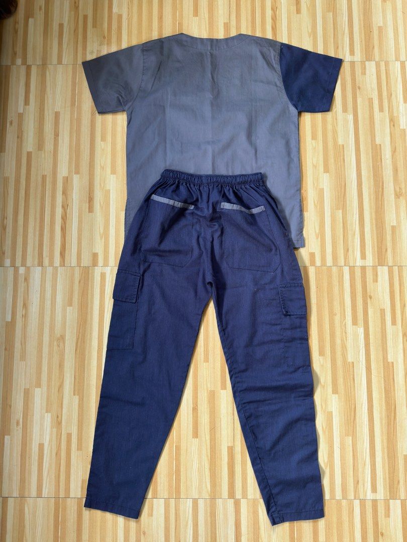 SCRUB SUITS - FOR SALE‼️ (Category: Formal Shirts) located in Molave. Submitted by seriousjay (Listing ID 1462609159, Image 3). Description: SCRUB SUITS - FOR SALE‼️ ⚠️Strictly pay first via Gcash -For medical workers and medical students ✳️BLUE GRAY SCRUB SUIT ₱300 Size: Xs - Small Flaw: Small stains nasa pic UPPER Length: 25 Width: 19 LOWER Length: 36.5 Waist Stretchable: 23 - 37 ✳️BLUE SCRUB SUIT ₱300 Size: Small - Medium No flaws UPPER Length