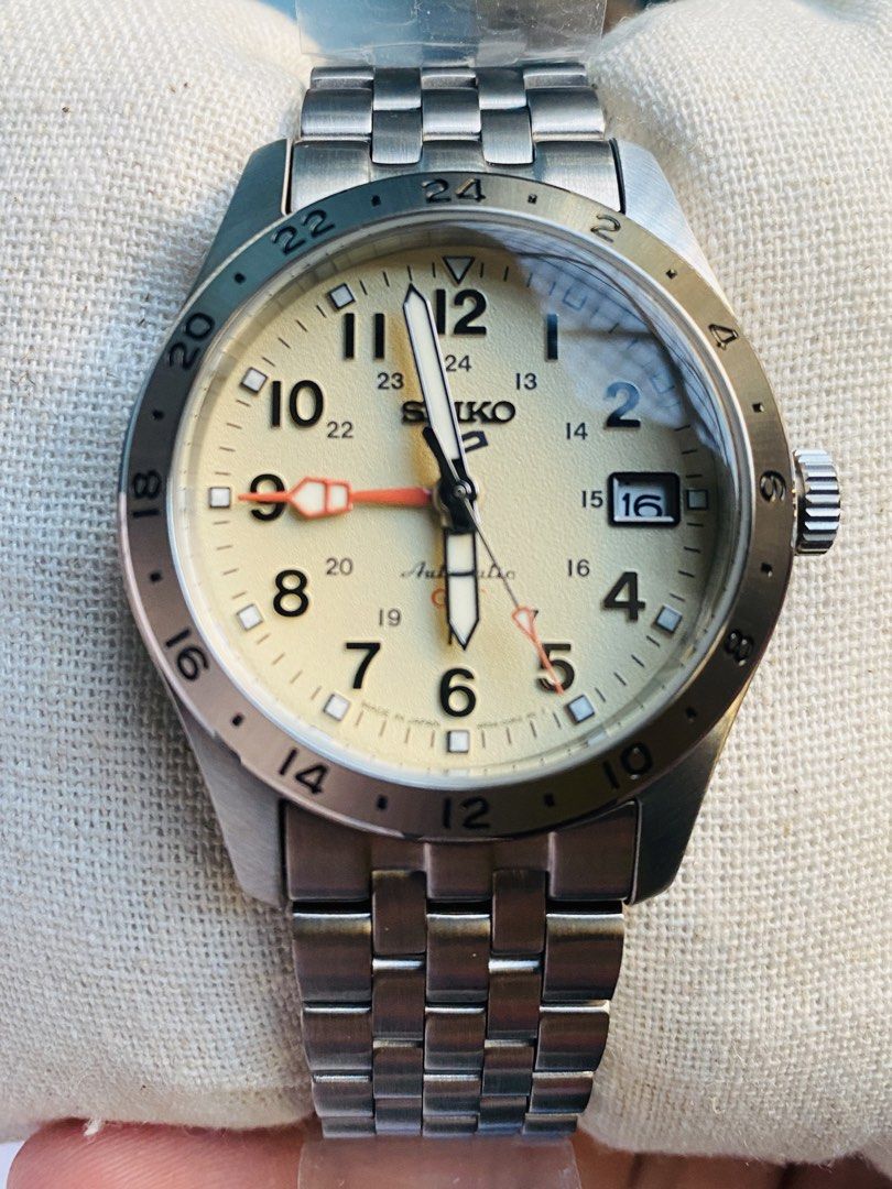 Seiko Field Watch GMT HBD002 (Category: Men's Watches) located in Mabalacat. Submitted by iamyummie (Listing ID 1462446559, Image 1). Description: Brand New Seiko 5 Sports Field GMT Reference No: HBD002 🇯🇵 JDM Version Condition: (10/10) Size: 39.4mm Complete Set ✅Asking Price: P23,500.00 (Negotiable) Location: Mabalacat, Pampanga.