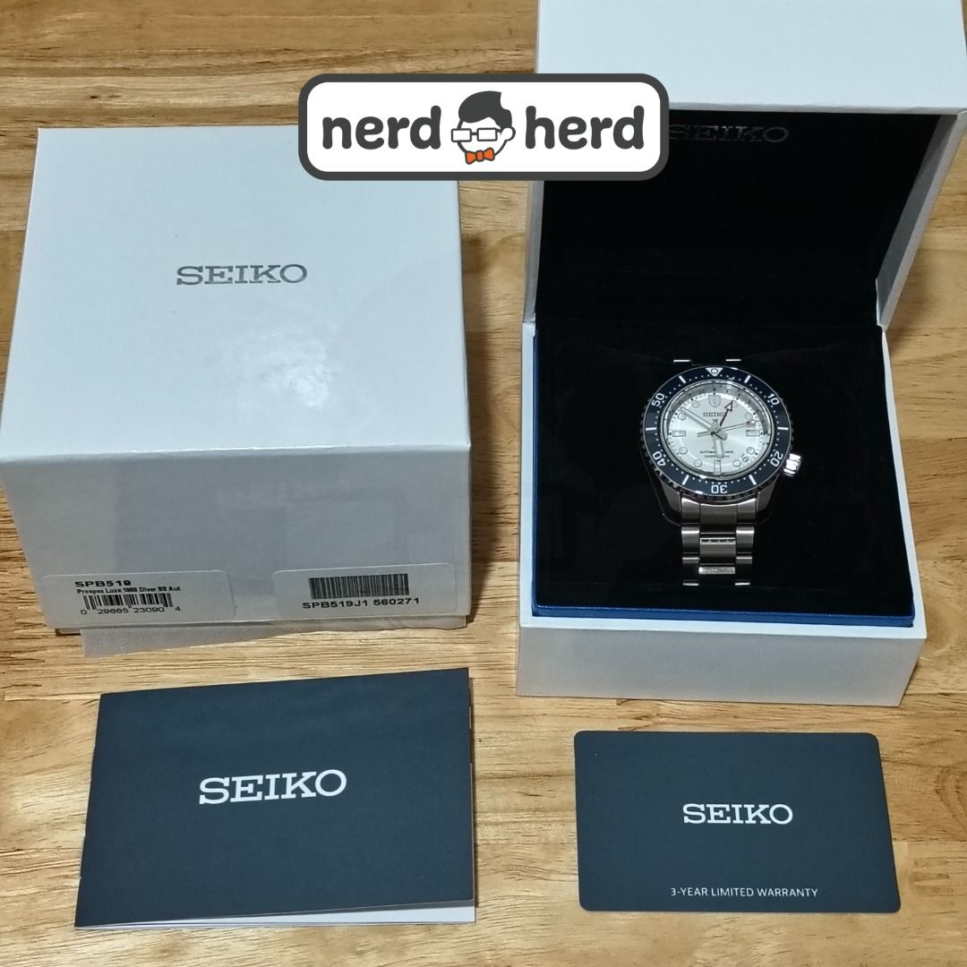 Seiko Prospex SPB519 GMT SPB519J (Category: Luxury Watches) located in Quezon City. Submitted by nerd_herd (Listing ID 1462563838, Image 3). Description: SEIKO PROSPEX 1968 HERITAGE DIVER'S GMT SPB519J SPB519 --------------------------------------------- Complete boxed set Preowned in excellent condition with barely any signs of use --------------------------------------------- This watch has been enjoyed and carries minor character marks from pr