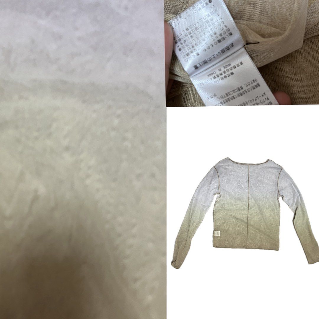 Sheer Ombre Long Sleeve Top (Category: Longsleeves) located in Urdaneta. Submitted by randomjess00 (Listing ID 1462506065, Image 2). Description: - Lightweight sheer top - Ombre effect (light beige to darker beige) - Long sleeves - Delicate knit look - Ideal for layering.