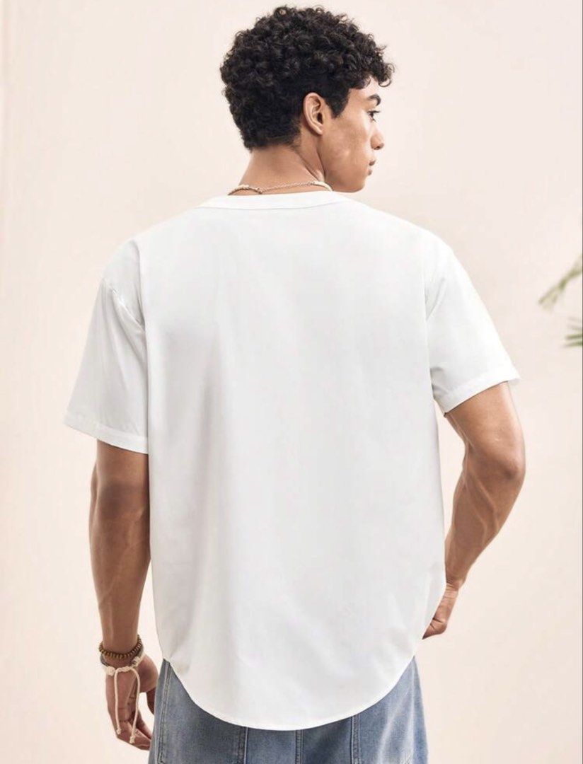 SHEIN Fringe Chest Button Down (Category: Tshirts & Polo Shirts ) located in Las Pinas. Submitted by sellerkjb (Listing ID 1462673477, Image 2). Description: BRAND NEW LAST PRICE POSTED XL.