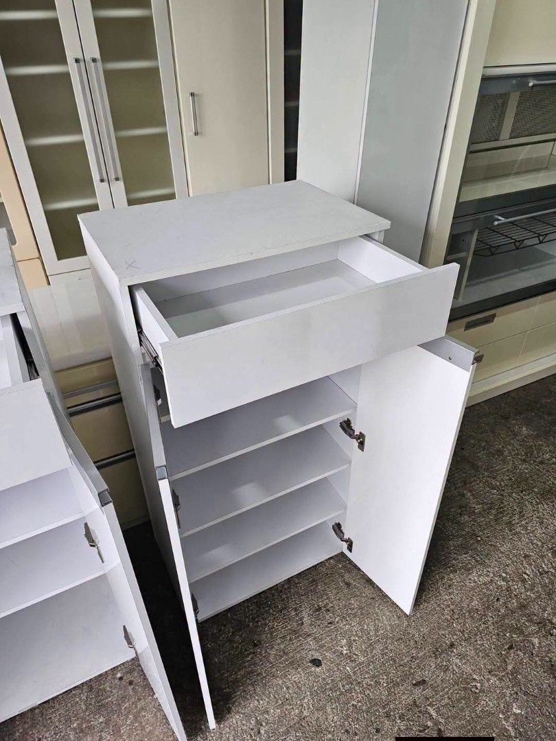 Shoe Cabinet (Category: Shelves, Cabinets & Racks) located in Meycauayan. Submitted by marygracecasimiro (Listing ID 1462613385, Image 2). Description: Shoe Cabinet ‼️₱6,000 EACH‼️ ✔️Space Saver! 😘🤩🥰 ✔L-25 H-47 W-12 inches 📏 ✔Scratches As-is! 👌🩷💙.