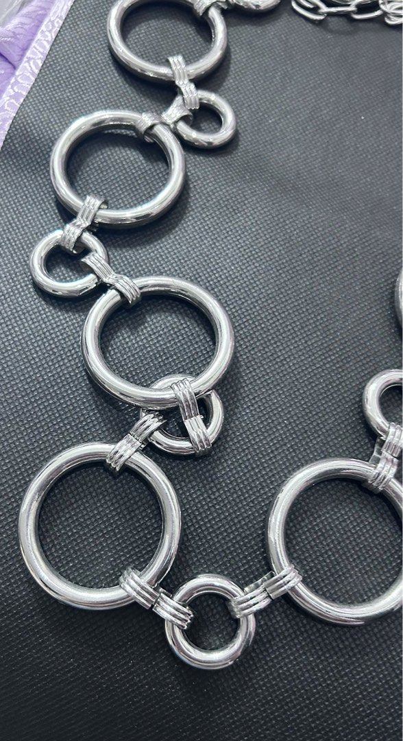 Silver Tone Dress Belt (Category: Belts) located in Makati City. Submitted by cestparfaitvintagejewelries (Listing ID 1462474908, Image 2). Description: 36” length end to end measurement .