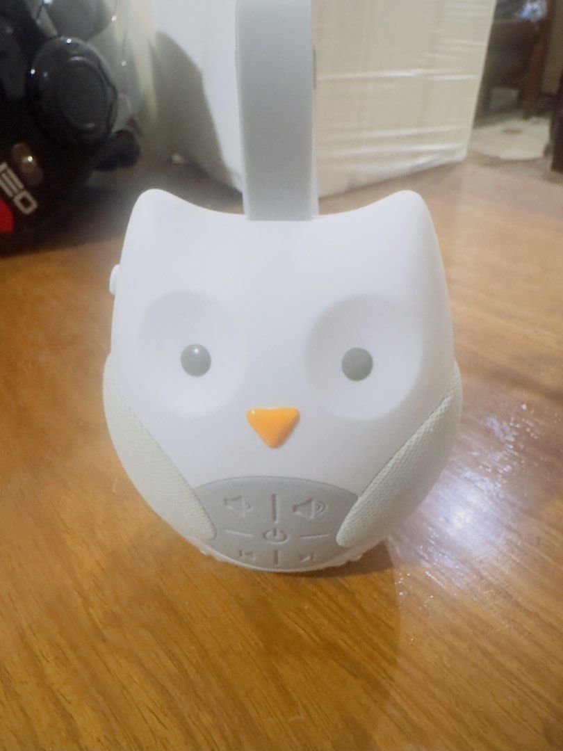 Skip Hop Owl Sound Machine (Category: Baby Monitors) located in Manila. Submitted by dredredredredre (Listing ID 1462568844, Image 1). Description: - Adorable owl-shaped sound machine - Multiple soothing sound options - Adjustable volume control - Convenient strap for attaching to cribs or strollers - Helps babies and toddlers fall asleep faster - In excellent working condition.