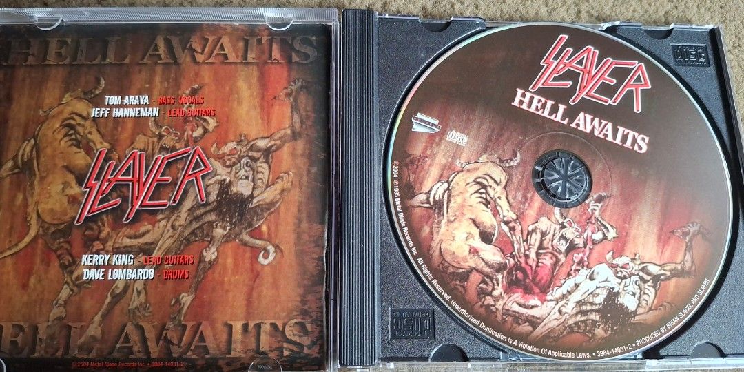 SLAYER - Hell Awaits cd (Category: CDs & DVDs) located in Davao. Submitted by vintageklasiks (Listing ID 1462678674, Image 2). Description: .