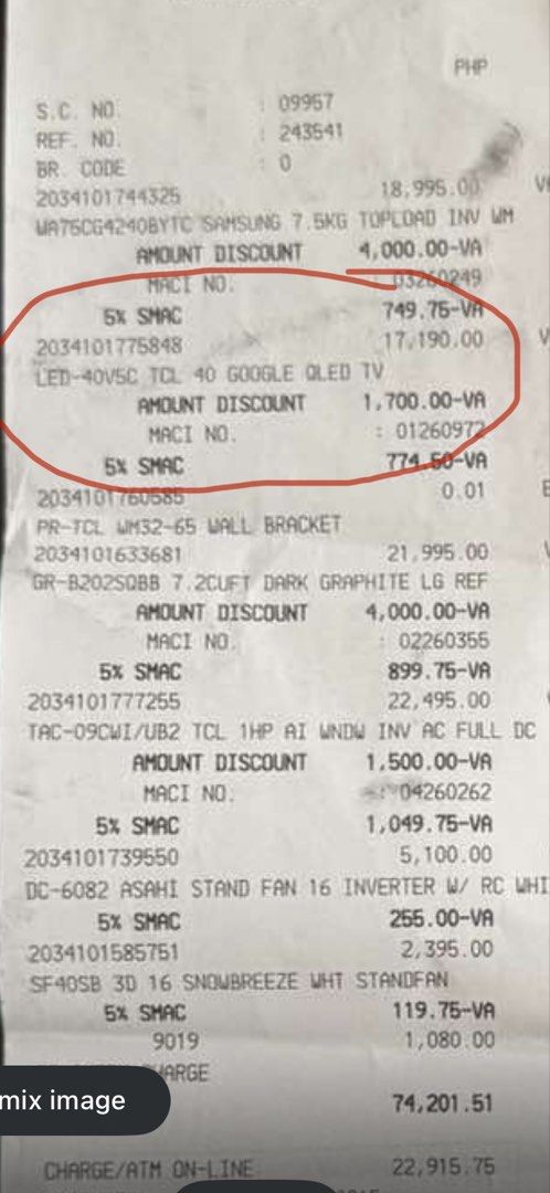 Slightly Used Tav (Category: TV) located in Cainta. Submitted by onlytish (Listing ID 1462523097, Image 2). Description: TCL Goodle LED 40 inch TV Orginal Price: 17,995PHP Actual Depreciation of appliances used for 8months is 10% per year, but we made it 30% Selling Price: 12,596.50PHP Final Selling Price: 12,000PHP *Includes wall bracket.