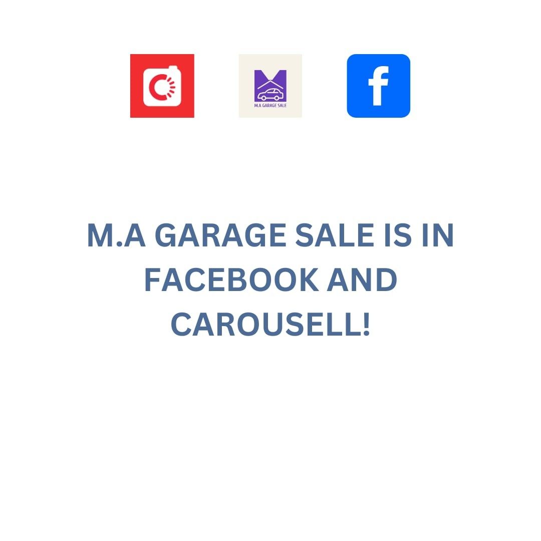 Social Media Announcement (Category: Announcements) located in Malaybalay. Submitted by mags_aira (Listing ID 1462583956, Image 2). Description: - M.A. Garage Sale is now active on Facebook and Carousell. - Carousell accounts: - @mags_sofia: Primarily for single items, established 2 years ago. - @mags_aira: Focuses on bundled items by brand, operating for 4-5 years. - Items are cross-posted between accounts. - Meetup location: Bukidnon State Univ