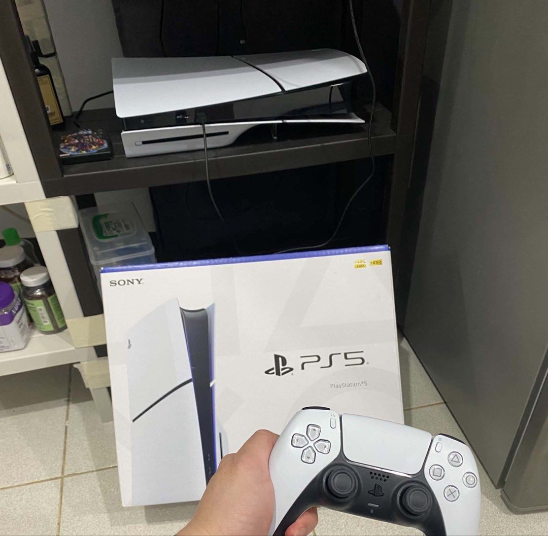 Sony PlayStation 5 Console with Games and Controller (Category: PlayStation) located in Manila. Submitted by willyvertis07 (Listing ID 1462465078, Image 1). Description: Ps5 slim 1 DS 1tb inclusion 2TB game drive .