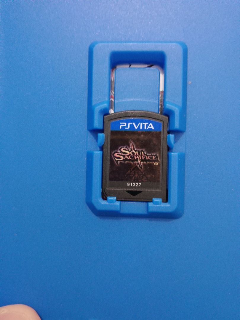 Soul Sacrifice PS Vita Game (Category: PlayStation) located in Caloocan City. Submitted by grannysgames (Listing ID 1462533879, Image 2). Description: - Soul Sacrifice for PS Vita - Action RPG genre - Rated M for Mature - Requires a memory card (not included) - Game cartridge and original case included - Highly recommended Vita game.