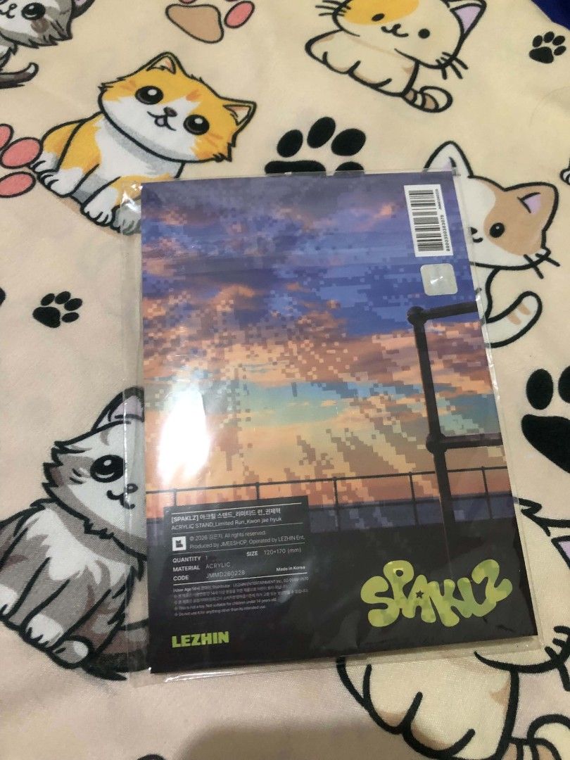 Spaklz Limited Run Mr. Kwon acrylic stand (Category: Designer & Blind Box Toys) located in San Mateo. Submitted by majo.dm (Listing ID 1462440015, Image 2). Description: - unsealed - still has protective film - PAYO - - rfs: for my cat's vet and med funds.