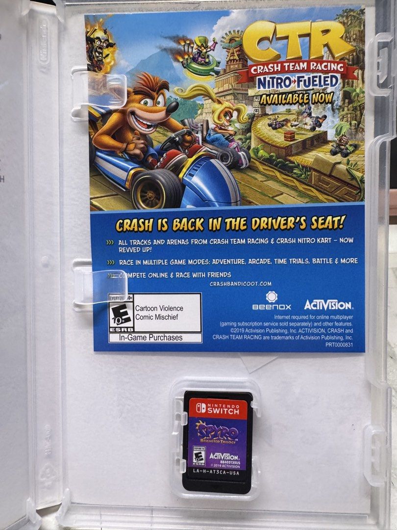 Spyro Reignited Trilogy Nintendo Switch (Category: Nintendo) located in Makati City. Submitted by rafa3la (Listing ID 1462632402, Image 2). Description: Spyro is back, and he’s on-the-go! The original roast master is back, and he’s on-the-go! Same sick burns, same smoldering attitude, now all scaled up in stunning HD. Spyro is bringing the heat like never before in the Spyro™ Reignited Trilogy game collection. Rekindle the fire with remastered ve