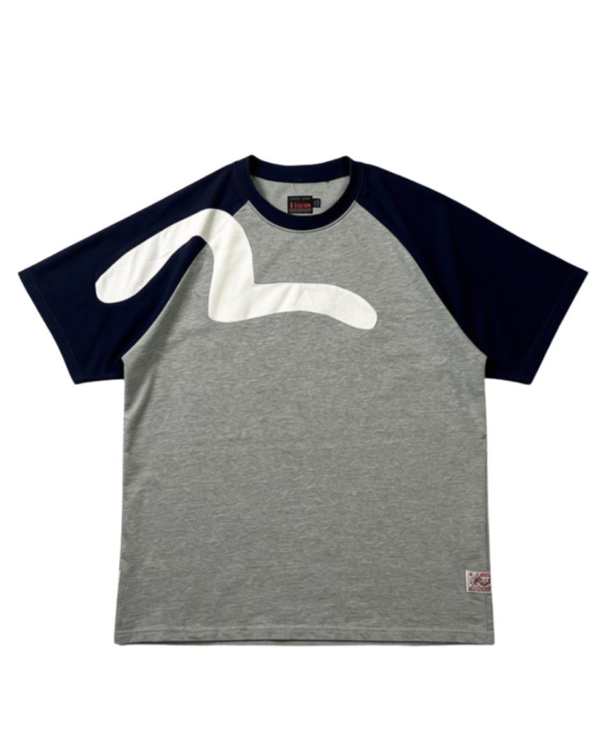 SS23 Palace x Evisu Seagull Raglan tee (Category: Tshirts & Polo Shirts ) located in Navotas City. Submitted by yodailyplug (Listing ID 1462597134, Image 1). Description: Width 21” Length 27” Sign of usage Authentic.