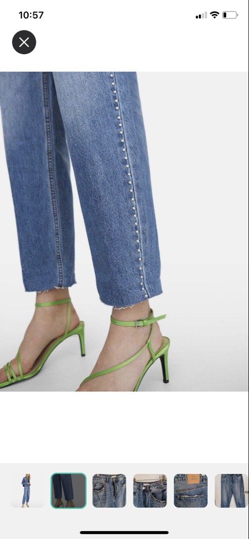 Stradivarius High Waist Studded Jeans (Category: Jeans) located in Iloilo. Submitted by papillon30 (Listing ID 1462673063, Image 3). Description: Best fits 29-30 .