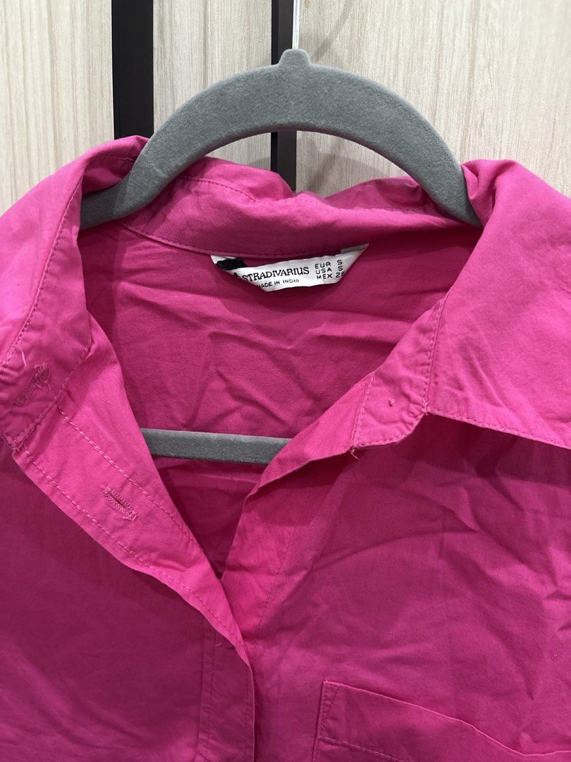 Stradivarius Pink Long Sleeve Button Up Shirt (Category: Longsleeves) located in Paranaque City. Submitted by kaescloset.18 (Listing ID 1462564376, Image 2). Description: .
