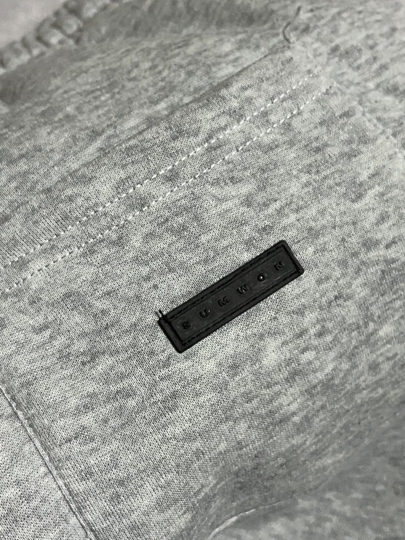 SUMWON Drop Crotch Essential Shorts Jogger Style Grey (Category: Shorts) located in Manila. Submitted by az0r_ (Listing ID 1462503004, Image 3). Description: - Grey SUMWON drop crotch shorts - Jogger style with drawstring waist - Comfortable and casual - Perfect for everyday wear.