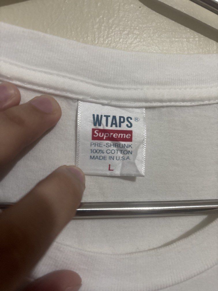 Supreme x Wtaps (Category: Tshirts & Polo Shirts ) located in Muntinlupa City. Submitted by owrayttttt (Listing ID 1462537600, Image 3). Description: - Supreme x WTAPS Sic’em - Large on tag fits XL - Actual dimes is 23x29 - With tag - Free shipping nationwide via j&t.