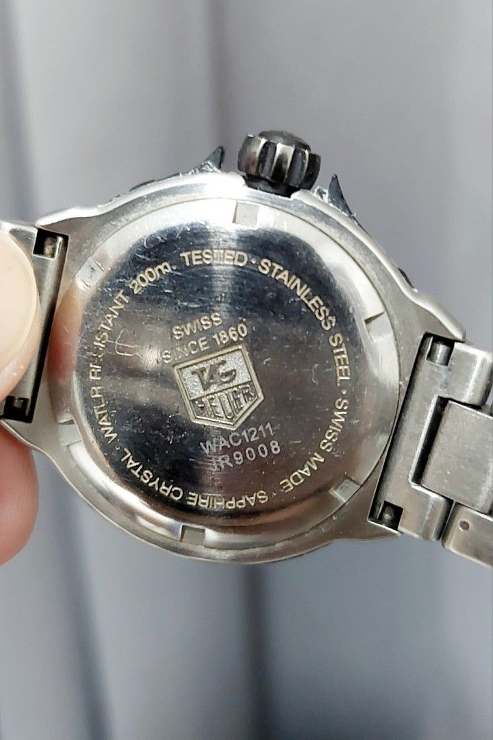 TAG Heuer Formula 1 Professional Midsize WAC1211 | Complete Set (Category: Men's Watches) located in Antipolo. Submitted by lyannas_closet (Listing ID 1462617110, Image 2). Description: TAG Heuer Formula 1 Professional Midsize WAC1211 | Complete Set Selling my personal TAG Heuer Formula 1 Professional Midsize, purchased personally in Japan in 2004. This is a watch I've owned for around 22 years. I bought it with my first salary, so it has quite a