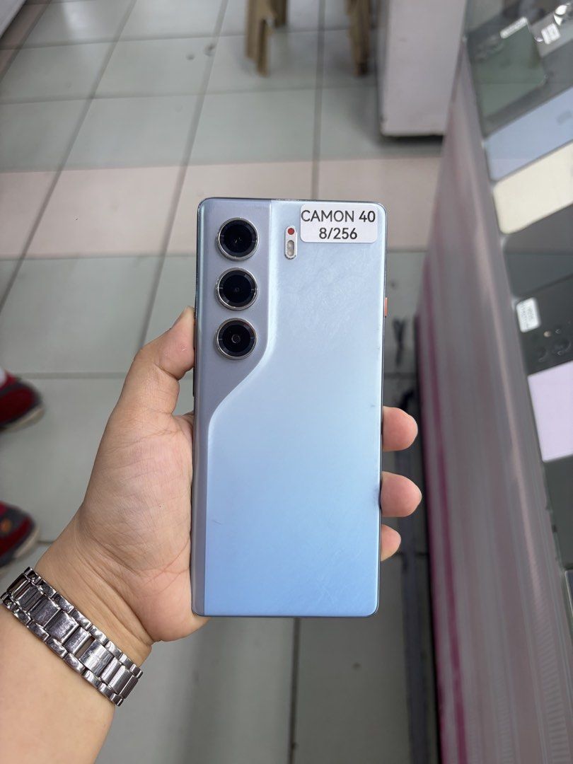 Tecno Camon 40 256/8gb FU NTC No issue All working (Category: Android Others) located in San Juan City. Submitted by javedsgadgetshop (Listing ID 1462446118, Image 1). Description: PTPA : Padelete po if bawal ❌ Here's the QUICK INFO ➡️ Tecno Camon 40 ➡️ 256gb ➡️ Blue COLOR ➡️ NTC PHYSICAL SIM ➡️ 95% MAKINIS & Good BATT ➡️ STORE WARRANTY ➡️ WITH Case & CHARGER - serial can be check on apple website |Money back if its proven fake ( for iphone only 