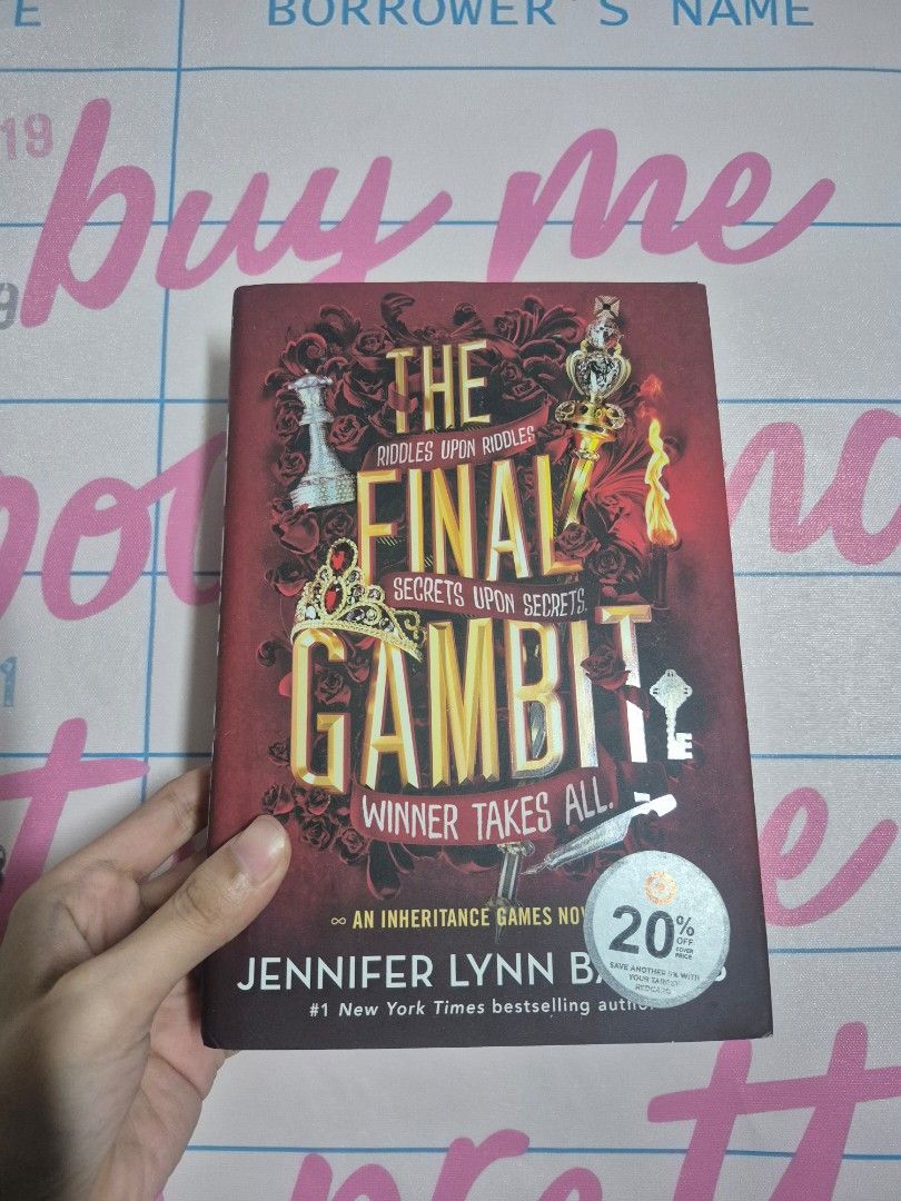 The Final Gambit by Jennifer Lynn Barnes (Category: Storybooks) located in Santa Rosa. Submitted by what.the.book (Listing ID 1462652277, Image 1). Description: 🍂 HB Like New.