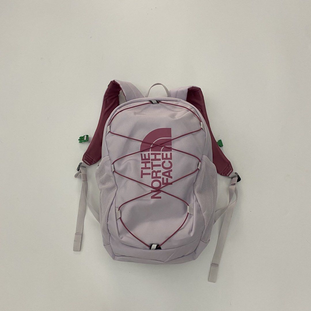 The North Face Jester Backpack - Lavender (Category: Backpacks) located in Manila. Submitted by eddjohn (Listing ID 1462561945, Image 1). Description: - Lightweight The North Face Jester backpack - Pretty lavender color - Front bungee cords for extra storage - Side mesh pockets - Interior slip pockets - Ideal for school or day trips.