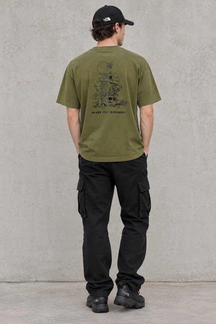 The north face tee w back design (Category: Tshirts & Polo Shirts ) located in General Trias. Submitted by luxfinds2019 (Listing ID 1462543772, Image 1). Description: TNF tee w back design 699 shipped Olive green Small to semi medium 19.8by27 Excellent condition 💯 Walang fade No issue Loc laguna Pm.