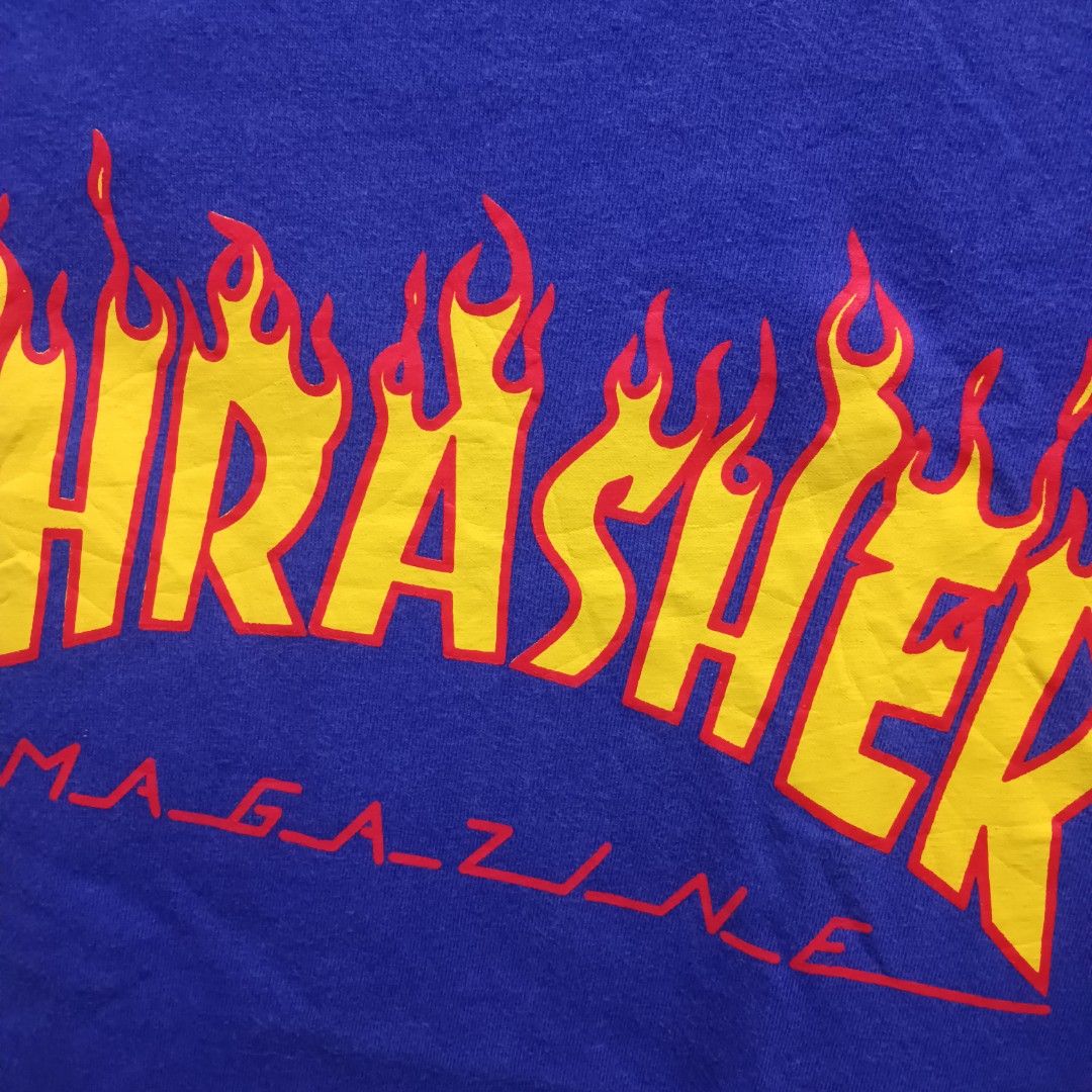THRASHER Classic Logo Shirt (Category: Shirts) located in Caloocan City. Submitted by jaychingsss (Listing ID 1462570166, Image 3). Description: Thrasher Logo Shirt - 50 19x25 Complete Tags (Declare Off for PSG only) Color Rate: 9.5/10 NEED WASH.