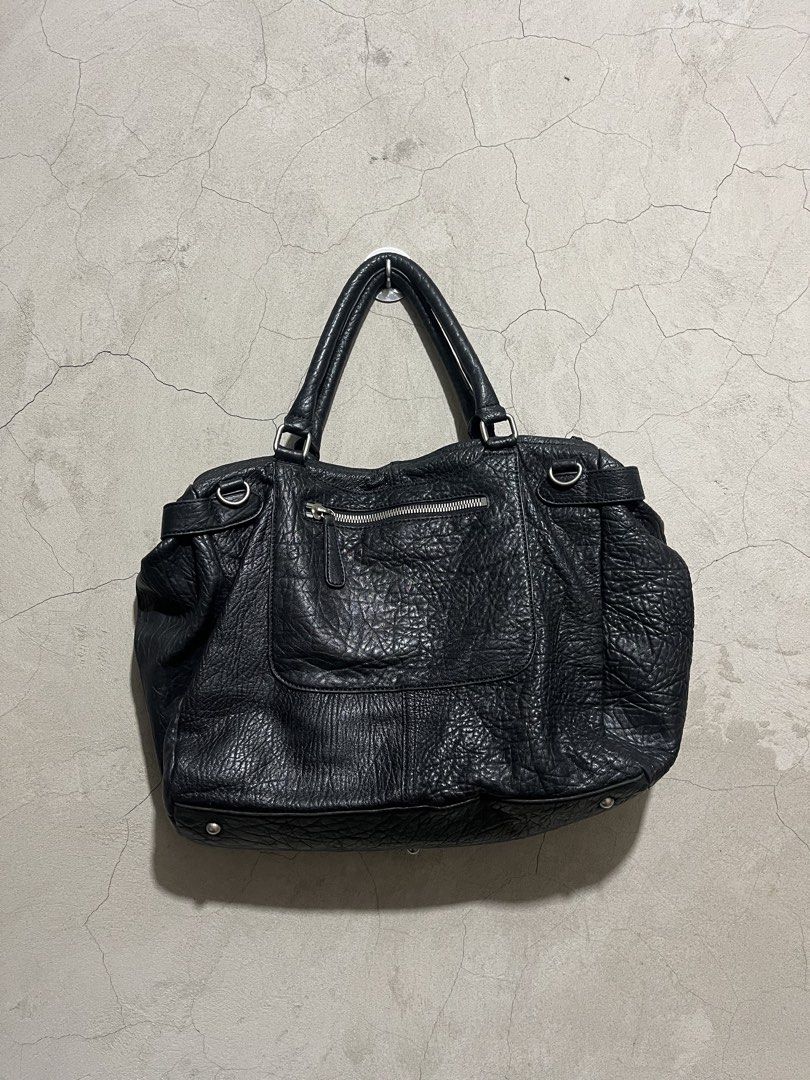 TIME Postmodern Firkin Satchel (Category: Luxury Bags & Wallets) located in Cagayan de Oro. Submitted by vintagevvvictim (Listing ID 1462660497, Image 2). Description: Issue: missing turnlock.