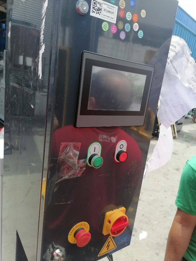TMD-P46P-PLUS Pallet Stretch Wrapping Machine (Category: Industrial Equipment) located in Muntinlupa City. Submitted by fast_bryantorrentefernand (Listing ID 1462466919, Image 3). Description: - TMD-P46P-PLUS Pallet Stretch Wrapping Machine - Year: 2018 - Power: 220-240V, 1 phase, 50/60Hz - Power Consumption: 1.2kW, 5.2A - Ideal for packaging operations - Good working condition - Ready for pickup.